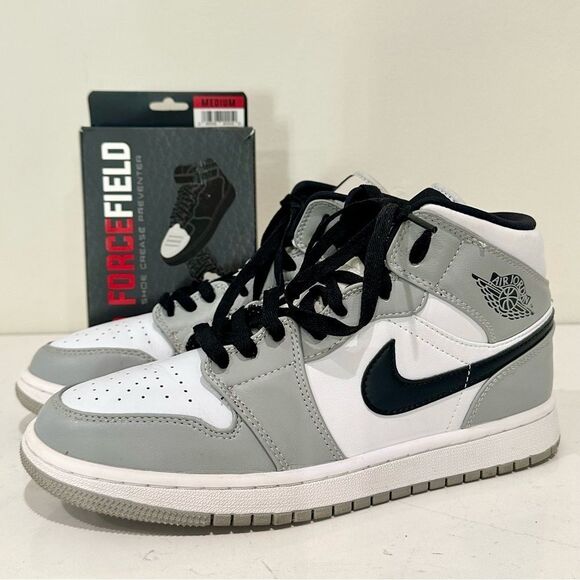 Nike Air Jordan 1 Mid Light Smoke Gray 2020 [554724-092] size 7 - Picture 1 of 12